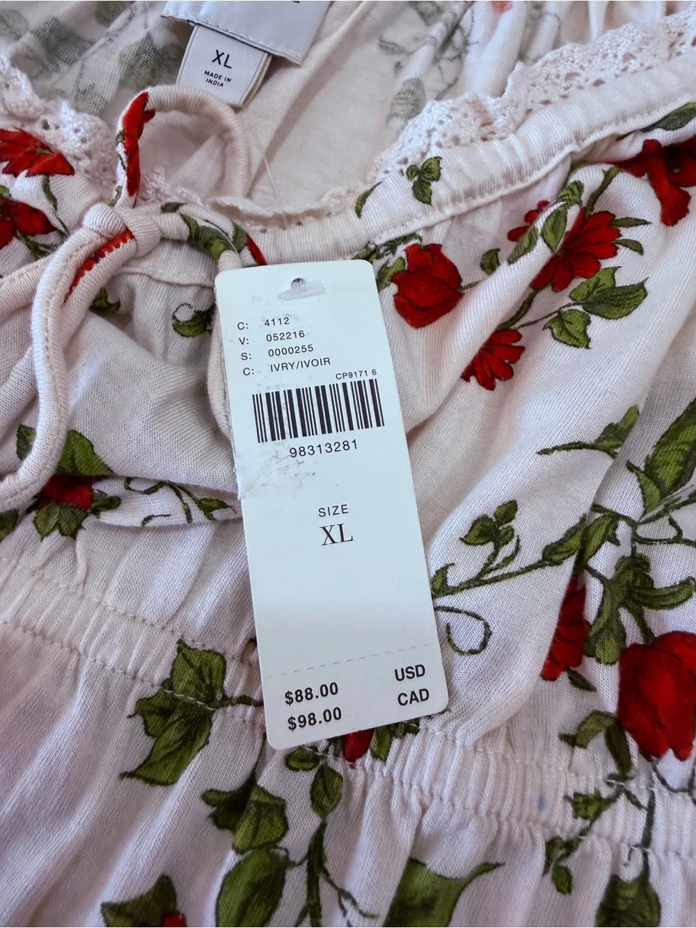 Anthropologie lightweight white